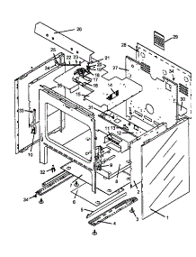 02 - Cabinet Assy parts for Amana Range AGS730W / P1141263N from AppliancePartsPros.com