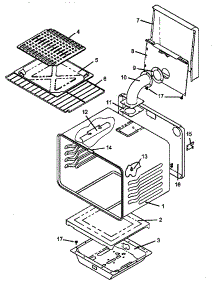 05 - Oven Assy parts for Amana Range AGS730W / P1141263N from AppliancePartsPros.com