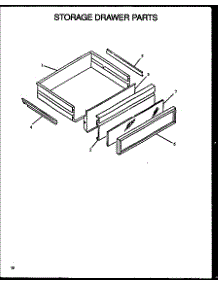 08 - Storage Drawer Parts parts for Amana Range AGS745WW / P1130733N from AppliancePartsPros.com