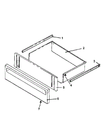 08 - Storage Drawer Assy parts for Amana Range AGS751W / P1142634N W from AppliancePartsPros.com
