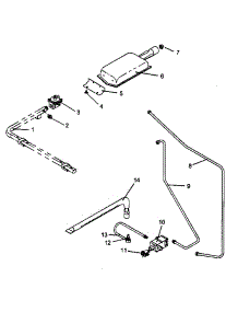 04 - Gas Components parts for Amana Range AGS761L / P1142635N L from AppliancePartsPros.com