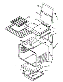 05 - Oven Assy parts for Amana Range AGS781E / P1142636N E from AppliancePartsPros.com