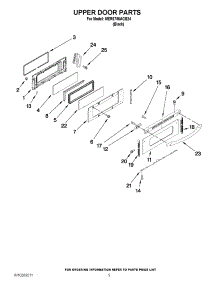 04 - Upper Door Parts parts for Maytag Range MER6755ACB24 from AppliancePartsPros.com