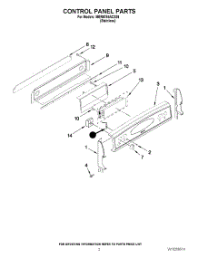 02 - Control Panel Parts parts for Maytag Range MER6755ACS26 from AppliancePartsPros.com