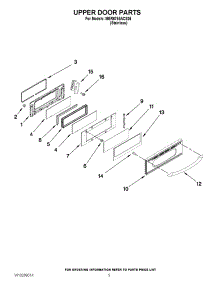 04 - Upper Door Parts parts for Maytag Range MER6755ACS26 from AppliancePartsPros.com