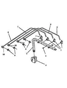 03 - Gas Supply parts for Amana Cooktop AKDG2WW / P1131628N W from AppliancePartsPros.com