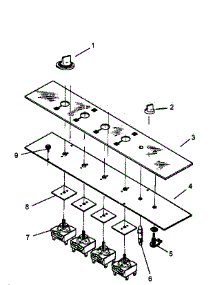 02 - Control Section parts for Amana Cooktop AKDH6E / P1131744N E from AppliancePartsPros.com