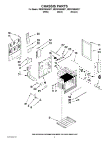 03 - Chassis Parts parts for Maytag Range MER6765BAB17 from AppliancePartsPros.com