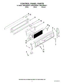 02 - Control Panel Parts parts for Maytag Range MER6765BAQ17 from AppliancePartsPros.com