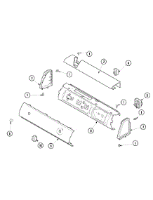 02 - Control Panel parts for Amana Dryer ALE230RAW from AppliancePartsPros.com
