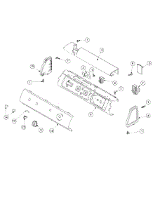 02 - Control Panel parts for Amana Dryer ALE866SBC from AppliancePartsPros.com