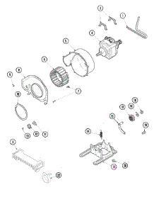 06 - Motor & Fan Assembly parts for Amana Dryer ALG230RCW from AppliancePartsPros.com