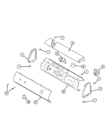 02 - Control Panel parts for Amana Dryer ALG331RMC from AppliancePartsPros.com