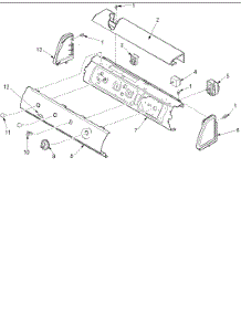 02 - Control Panel parts for Amana Dryer ALG331RMW / PALG331RMW from AppliancePartsPros.com