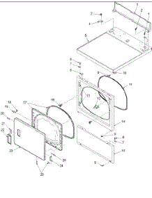 03 - Door And Front, Access, And Top Panels parts for Amana Dryer ALG643RMW / PALG643RMW from AppliancePartsPros.com
