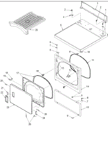 03 - Door And Front, Access, And Top Panels parts for Amana Dryer ALG665SAC / PALG665SAC from AppliancePartsPros.com