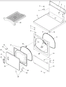 03 - Door And Front, Access, And Top Panels parts for Amana Dryer ALG866SBC / PALG866SBC from AppliancePartsPros.com