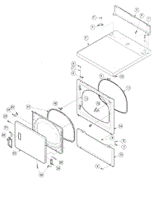04 - Door, Access, And Top Panel parts for Amana Dryer ALG866SCW / PALG866SCW from AppliancePartsPros.com