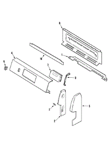 02 - Control Panel parts for Admiral Range ALR1420BDQ from AppliancePartsPros.com
