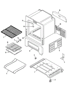 05 - Oven / Base parts for Admiral Range ALR1420BDW from AppliancePartsPros.com