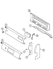 02 - Control Panel parts for Admiral Range ALR1450AJW from AppliancePartsPros.com