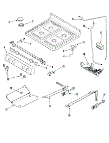 05 - Gas Controls parts for Admiral Range ALR5715QDS from AppliancePartsPros.com