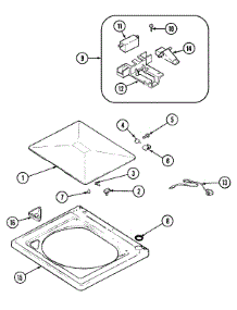 06 - Top parts for Admiral Washer ALW221RJW from AppliancePartsPros.com