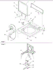 04 - Cabinet Top, Door, And Door Switch parts for Amana Washer ALW540RAC / PALW540RAC from AppliancePartsPros.com