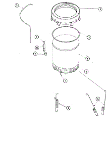 09 - Outer Tub (Series 15) parts for Amana Washer ALW540RMW from AppliancePartsPros.com