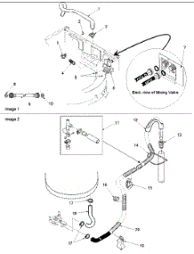 07 - Mixing Valve And Hoses parts for Amana Washer ALW540RMW / PALW540RMW0 from AppliancePartsPros.com