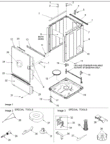 02 - Base, Cabinet, Front And Special Tools parts for Amana Washer ALW780QAC / PALW780QAC1 from AppliancePartsPros.com