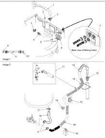 06 - Mixing Valve And Hoses parts for Amana Washer ALW780QAW / PALW780QAW1 from AppliancePartsPros.com