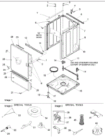 02 - Base, Cabinet, Front And Special Tools parts for Amana Washer ALW780QMC / PALW780QMC0 from AppliancePartsPros.com