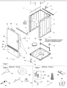 02 - Base, Cabinet, Front And Special Tools parts for Amana Washer ALW990EAC / PALW990EAC from AppliancePartsPros.com