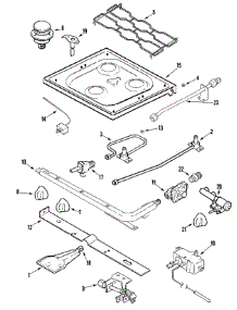 03 - Top & Gas Controls parts for Amana Range ALY2289ADB from AppliancePartsPros.com