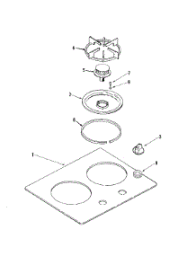 03 - Top Assembly parts for Amana Cooktop ALZ8590ADS from AppliancePartsPros.com