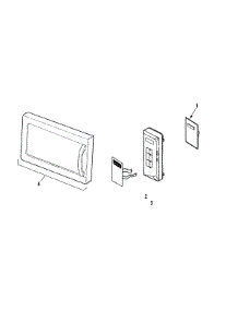 02 - Control Panel / Door Assembly parts for Amana Microwave AMC5108AAW from AppliancePartsPros.com