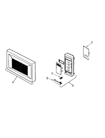 02 - Control Panel / Door Assembly parts for Amana Microwave AMC5143AAB from AppliancePartsPros.com