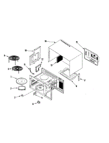 02 - Body / Cavity parts for Amana Microwave AMC6138AAS from AppliancePartsPros.com