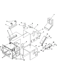 04 - Ducts parts for Amana Microwave AMH202 / P1331101M from AppliancePartsPros.com