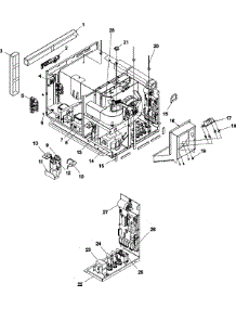 05 - Electrical Components parts for Amana Microwave AMH202 / P1331101M from AppliancePartsPros.com
