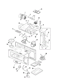 04 - Internal Controls / Blower Motor parts for Amana Microwave AMV1162AAB from AppliancePartsPros.com