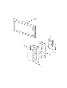 02 - Control Panel / Door Assembly parts for Amana Microwave AMV5164AAW from AppliancePartsPros.com