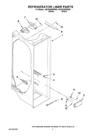 02 - Refrigerator Liner Parts parts for Maytag Refrigerator ASD2520WRW00 from AppliancePartsPros.com