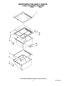 03 - Refrigerator Shelf Parts parts for Maytag Refrigerator ASD2520WRW00 from AppliancePartsPros.com
