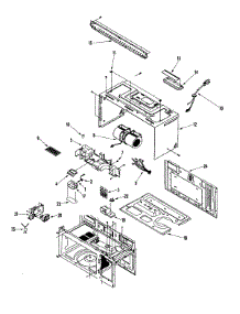 02 - Body / Blower Motor parts for Amana Microwave AMV6167BDS from AppliancePartsPros.com