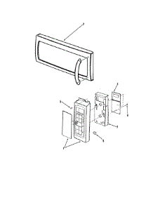 04 - Control Panel / Door Assembly parts for Amana Microwave AMV6177AAQ from AppliancePartsPros.com