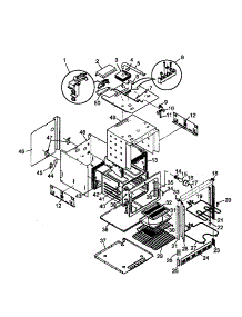 03 - Oven And Cavity Assy parts for Amana Oven AO24SE2 / P1132351N B from AppliancePartsPros.com