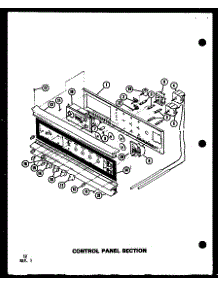 04 - Control Panel Section parts for Amana Oven AO-27D / P8554702S from AppliancePartsPros.com