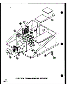 02 - Control Compartment Section parts for Amana Oven AO27DB / P8554708S from AppliancePartsPros.com